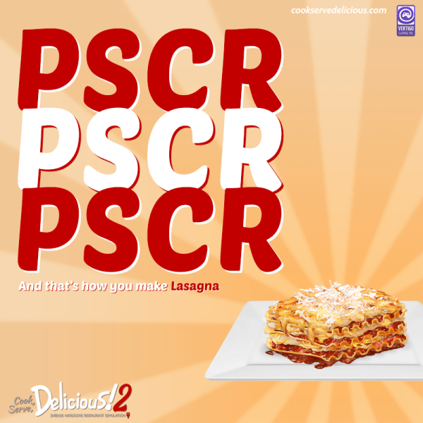 Cook, Serve, Delicious! 2!! - Lasagna